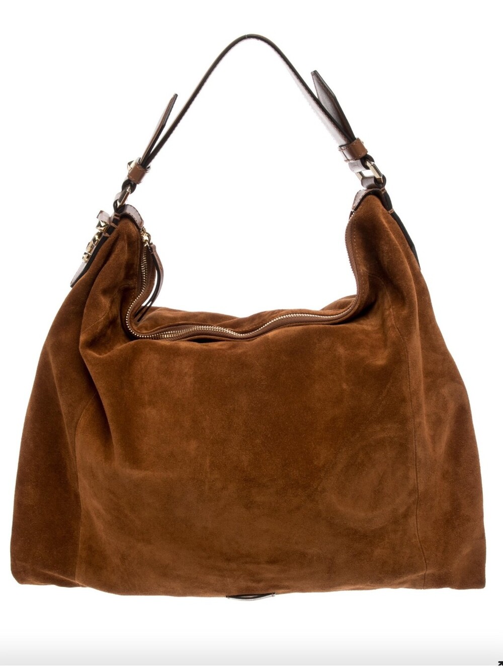 Jimmy Choo Brown Suede Hobo Bag - Picture 4 of 7